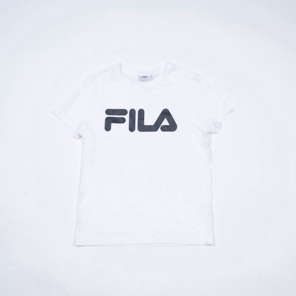 Camisetas Manga Corta Fila Niñas Blancas - Mono Deckle - España 615892XYJ